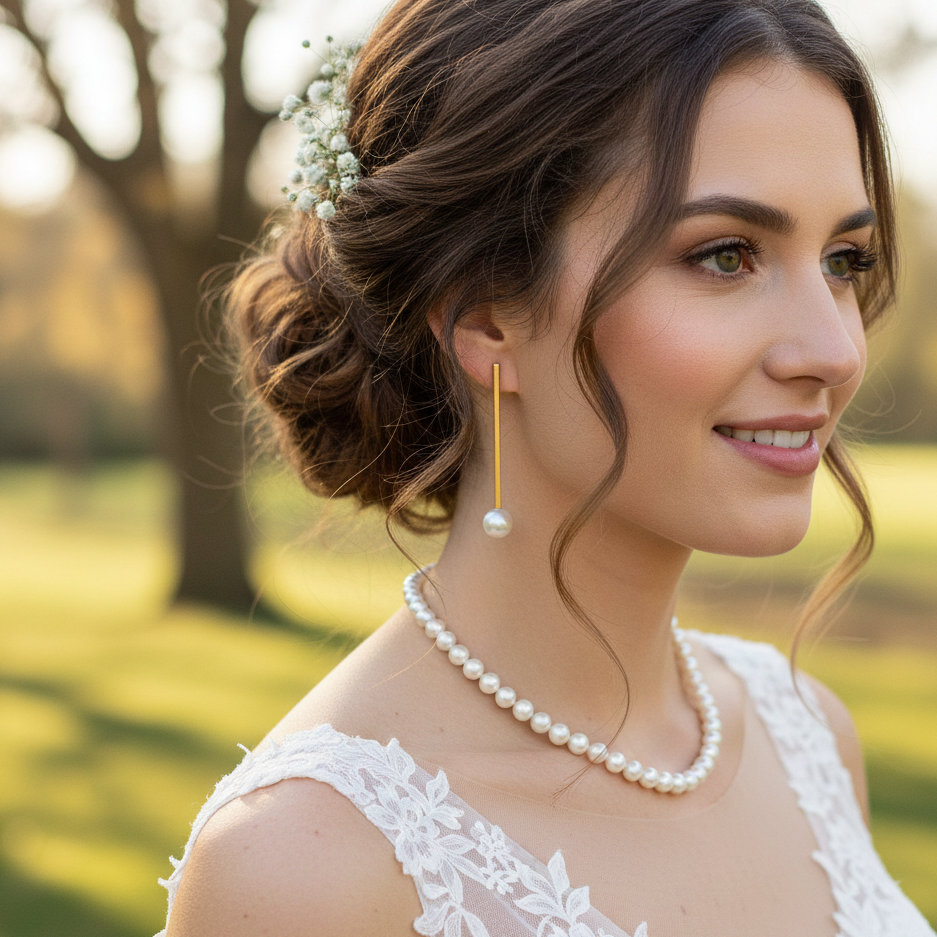 Golden Drop Earrings