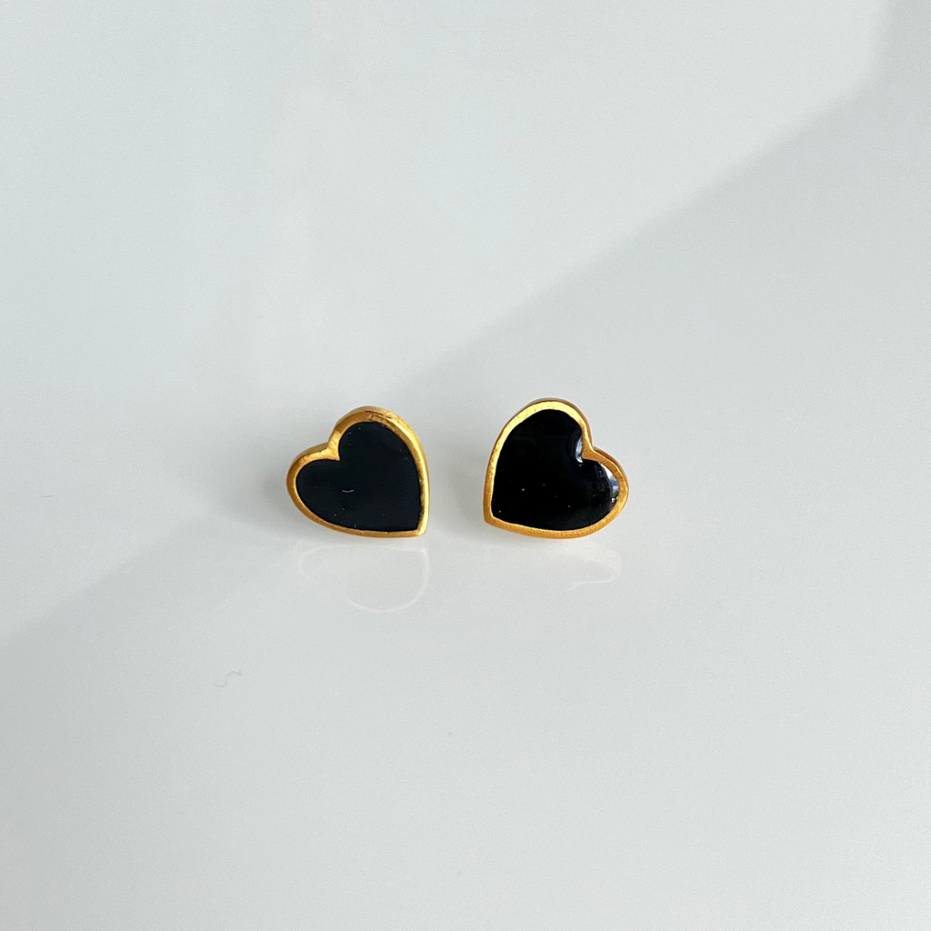 Midnight Hearts Earrings