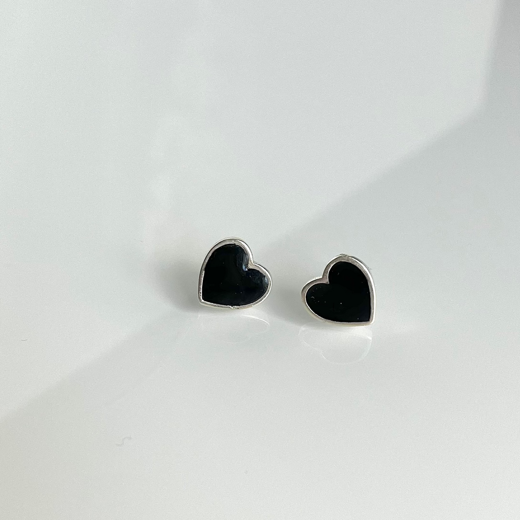 Midnight Hearts Earrings