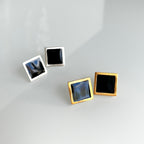 Noir Cubes Earrings