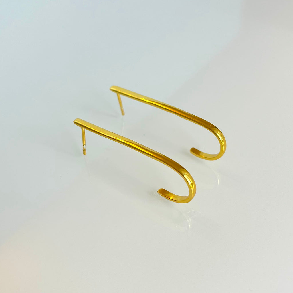 Golden Arc Earrings