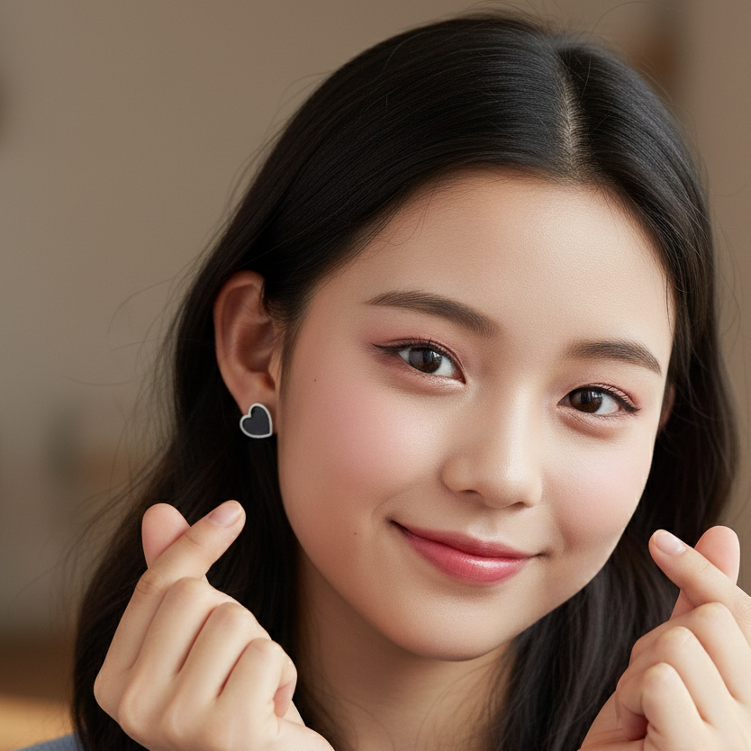 Midnight Hearts Earrings