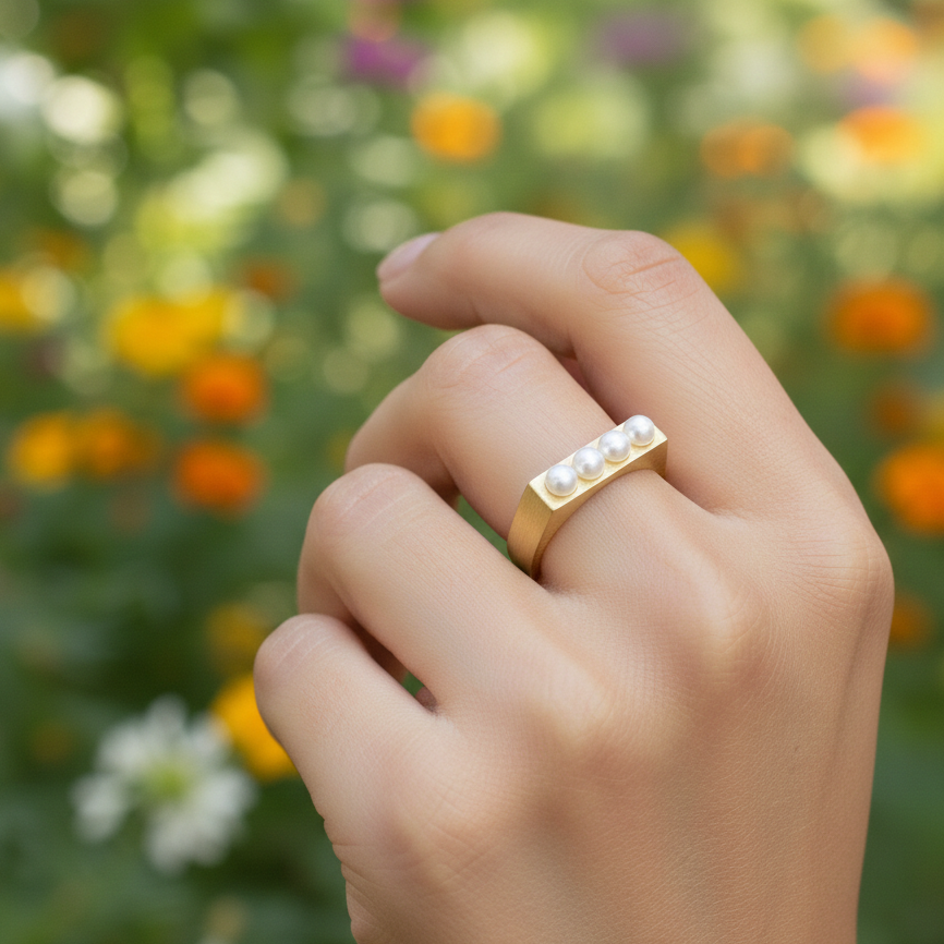 Pearl Axis Ring