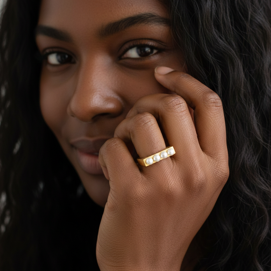 Pearl Axis Ring